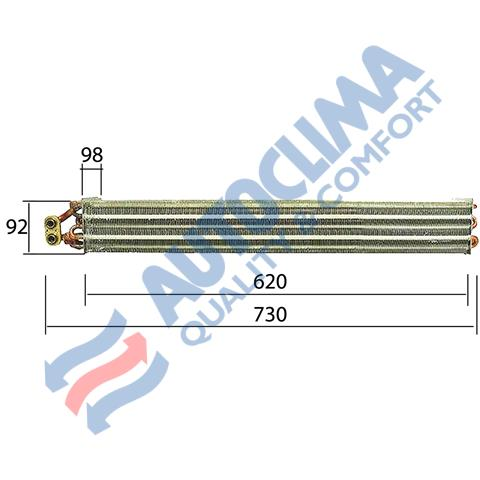 Evaporator cnh 5194744-47137731
