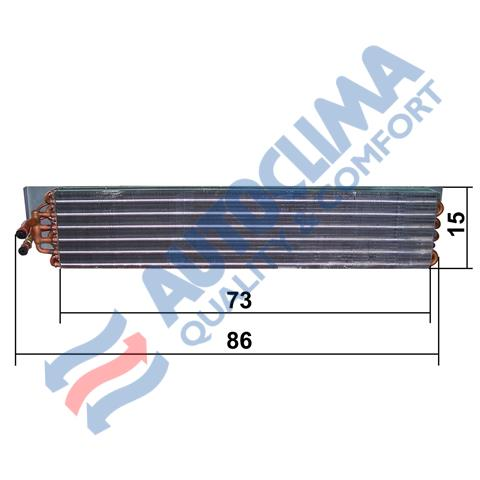 Evaporator jd al163863-al160350