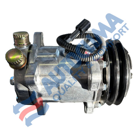 Compresor sd7h15 12v 5 1/4 2gole a r.v. c/diodo e conn.
