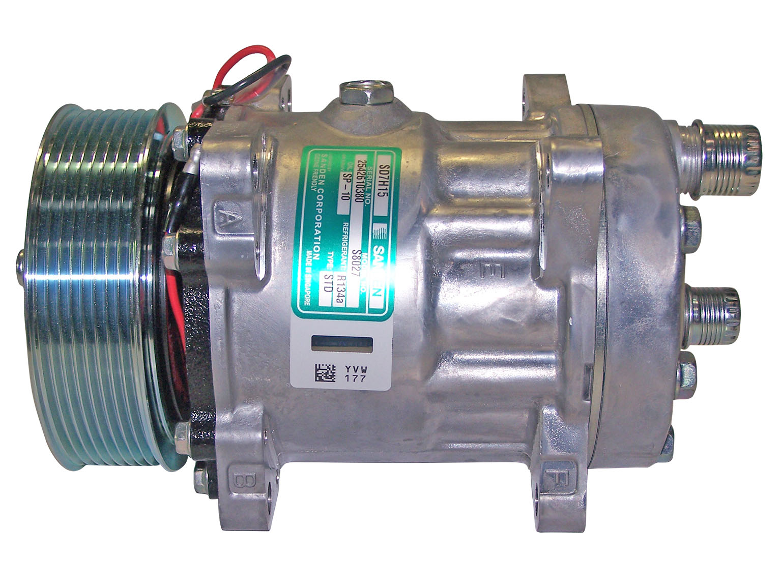 Sanden Compresor sanden 7h15 poly-v8 12v o.r.oriz.