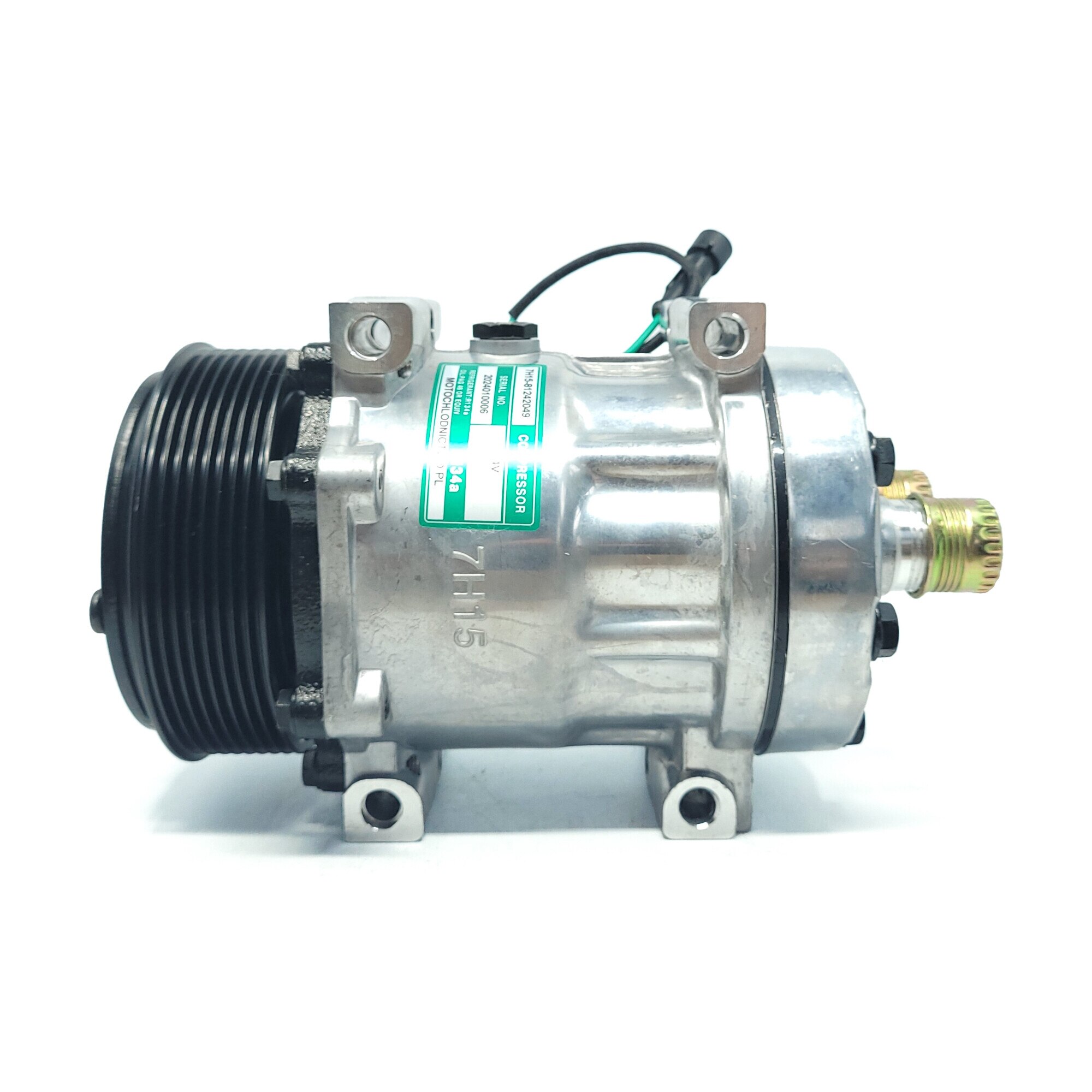 Sanden Compresor sd7h15 poly-v8 24v or orizz.