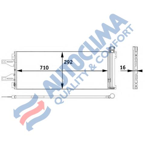 Condensator fiat ducato 2.2/2.3/3.0 (20dm2)