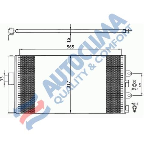 Condensator fiat punto 1.2 natural power 09/03>