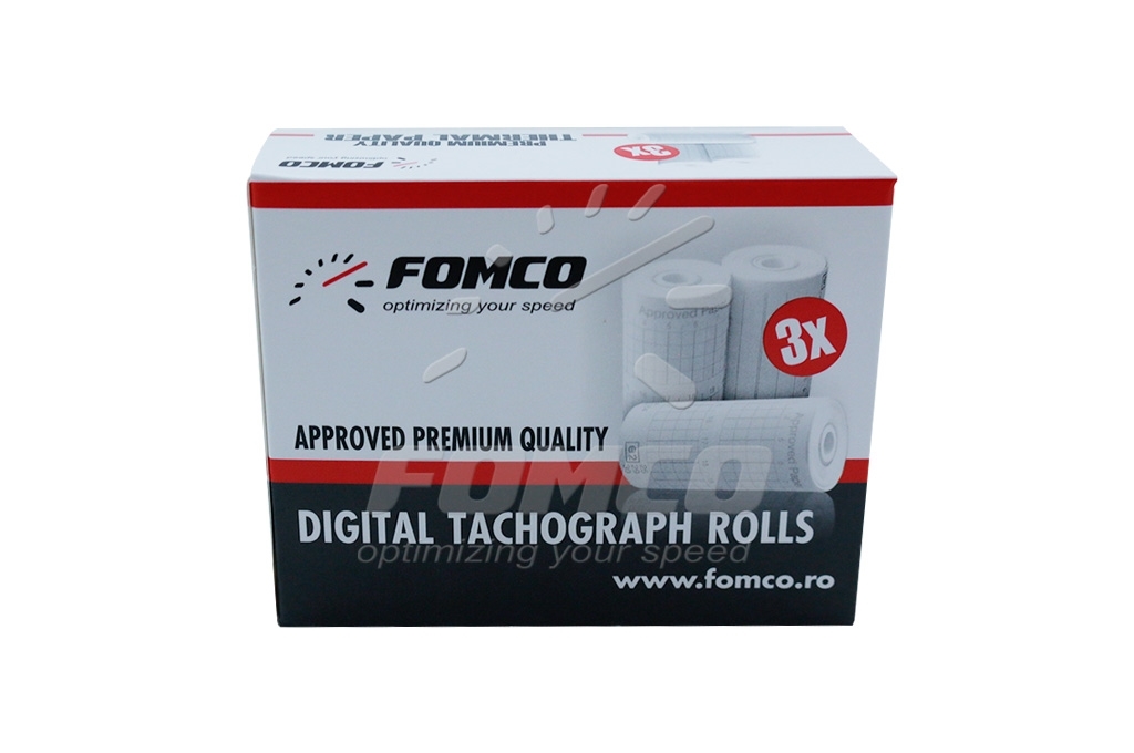 Diagrame și role tahograf - Hârtie termică Fomco, fomcoshop.ro