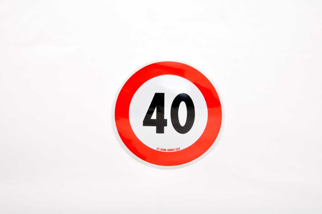 Avery Dennison Indicator auto reflectorizant, avery dennison, limitare viteză 40km
