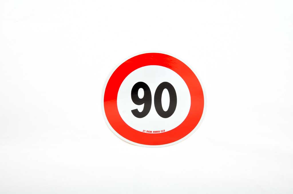 Avery Dennison Indicator auto reflectorizant, avery dennison, limitare viteză 90km