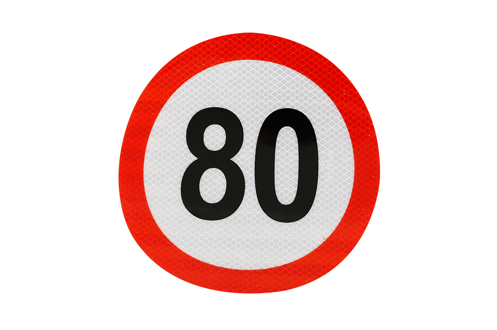 Hico Indicator reflectorizant, hico, limitare viteză 80 km/h clasa ii