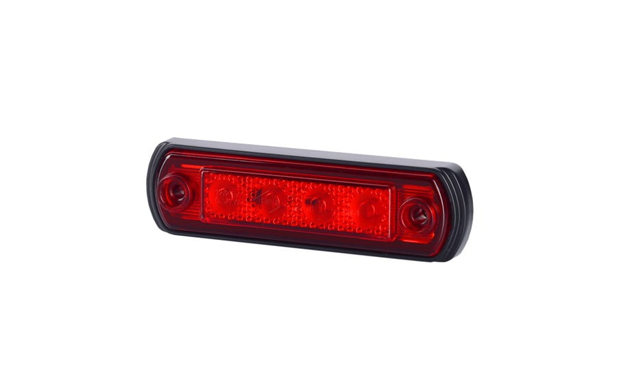 Lămpi de poziție și marcaj - Lampă aplicată poziție, Horpol, formă ovală, LED roșu, 12/24V, fomcoshop.ro