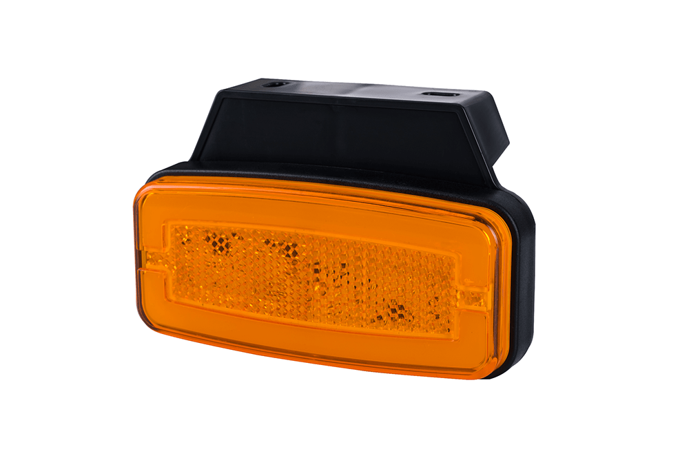 Lămpi de poziție și marcaj - Lampă de marcaj, Horpol, 12/24V, cu dispozitiv reflectorizant și suport, portocalie, fomcoshop.ro
