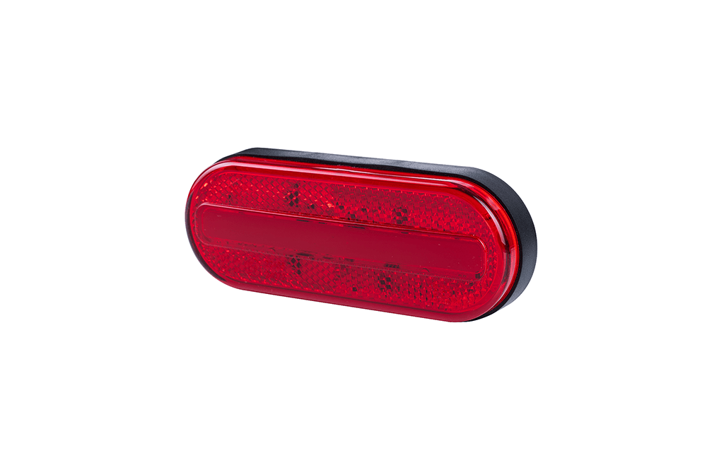 Lămpi de poziție și marcaj - Lampă de marcaj, Horpol, cu dispozitiv reflectorizant, 12/24V, roșie, fomcoshop.ro