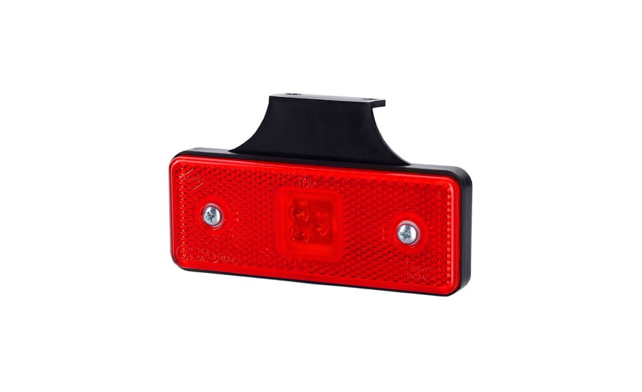 Lămpi de poziție și marcaj - Lampă gabarit dreptunghiulară, Horpol, cu suport, LED roșu, marcaj lateral, 12/24V, fomcoshop.ro