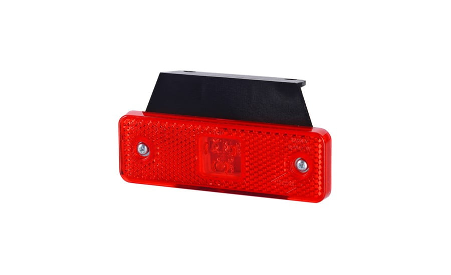 Horpol Lampă gabarit dreptunghiulară, horpol, cu suport, marcaj lateral, led roșu, alimentare 12/24v