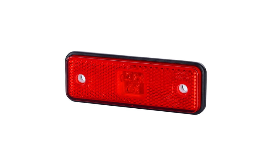 Lămpi de poziție și marcaj - Lampă gabarit dreptunghiulară, Horpol, marcaj lateral, LED roșu, alimentare 12/24V, fomcoshop.ro