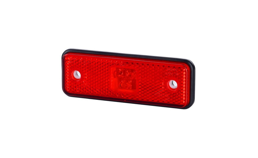 Horpol Lampă gabarit dreptunghiulară, horpol, marcaj lateral, led roșu, alimentare 12/24v