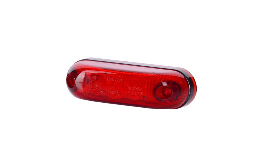 Lămpi de poziție și marcaj - Lampă gabarit, Horpol, cu formă ovală, tehnologie LED, culoare-roșu, alimentare 12/24V, fomcoshop.ro