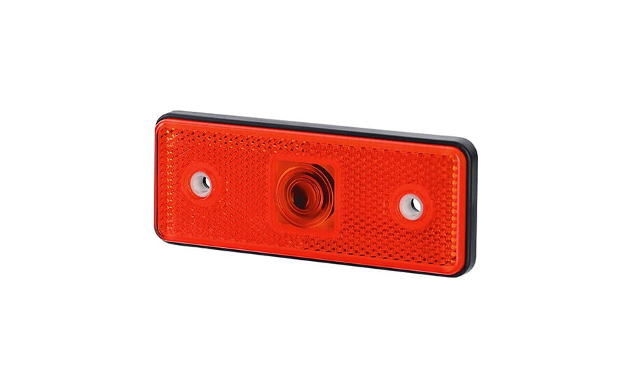 Horpol Lampă gabarit, horpol, marcaj lateral dreptunghiular cu bec roșu 41*110/75