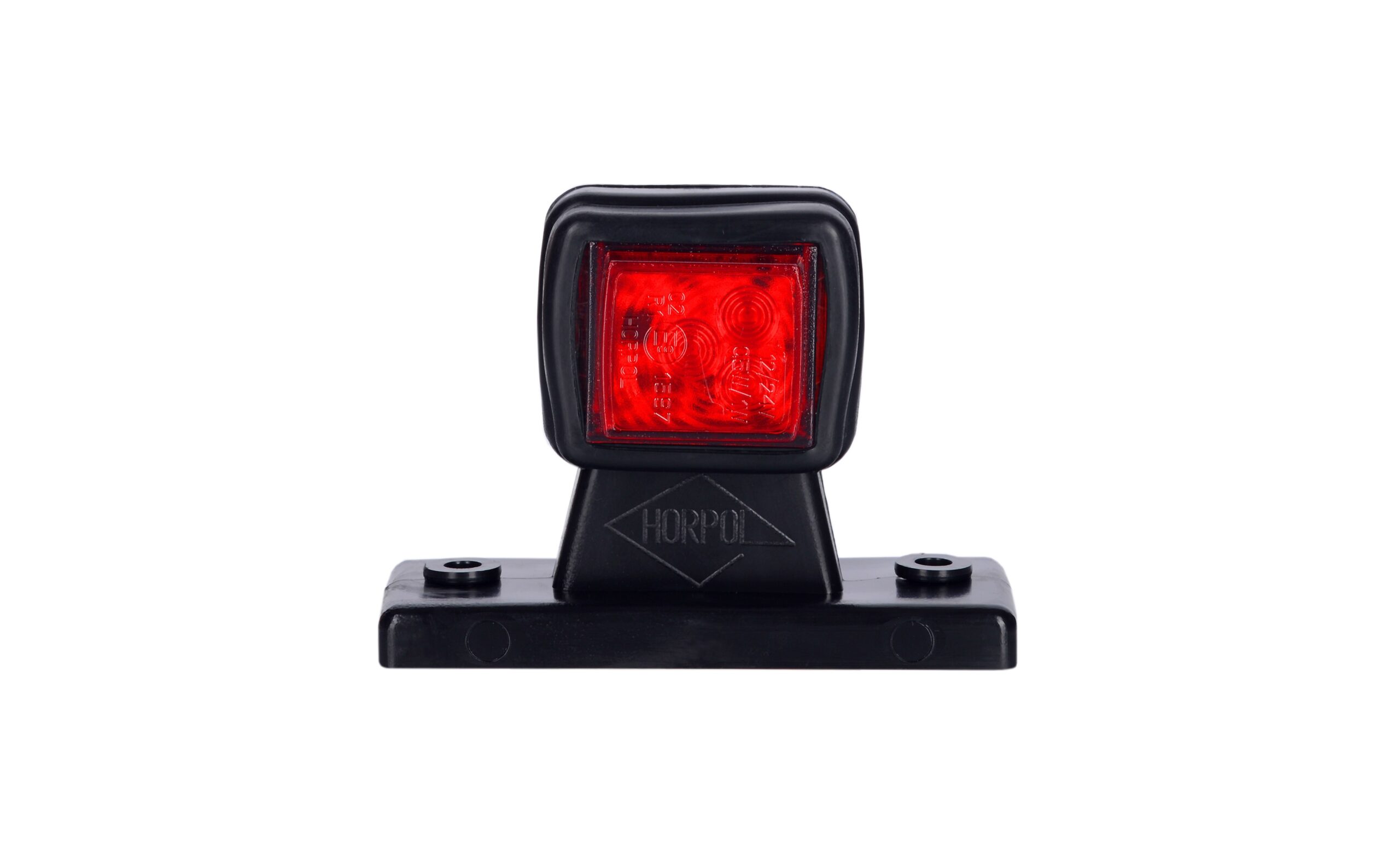 Lămpi de poziție și marcaj - Lampă gabarit, Horpol, pătrată, LED alb-roșu, cu suport, 12/24V, dreapta, fomcoshop.ro