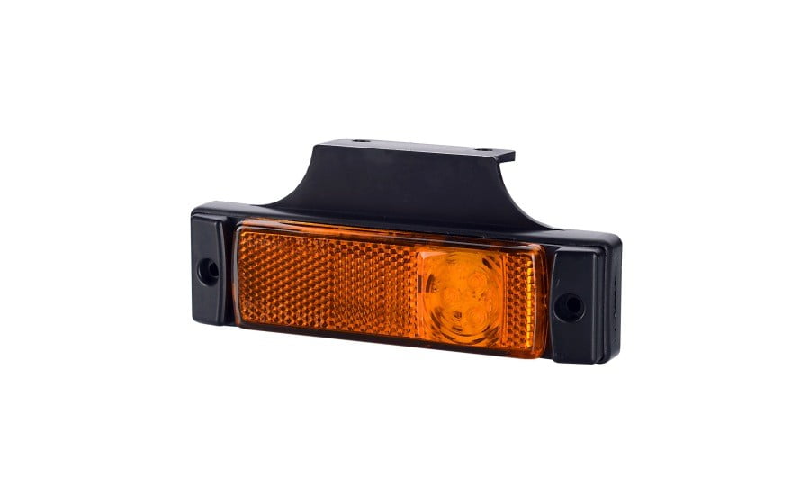 Horpol Lampă gabarit, horpol, reflectorizantă cu suport, formă dreptunghiulară, led alb, 12/24v