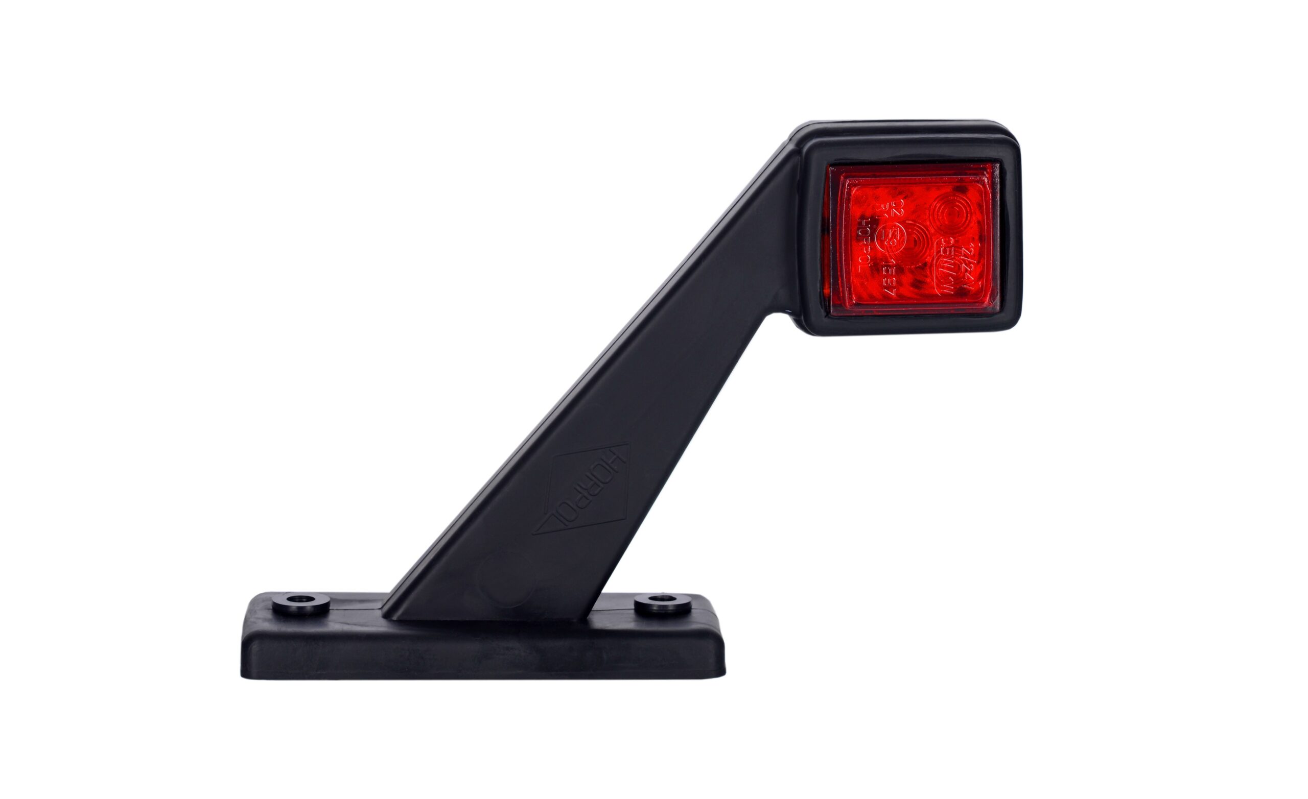 Lămpi de poziție și marcaj - Lampă gabarit pătrată, Horpol, pentru partea stângă, LED alb-roșu, alimentare 12/24V, fomcoshop.ro