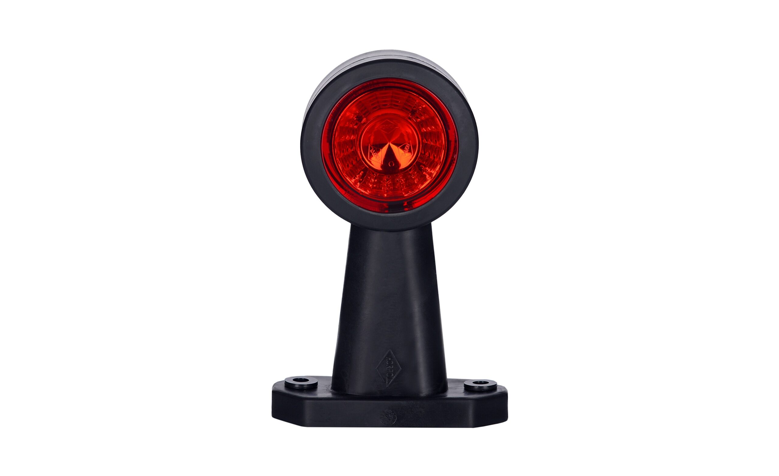 Lămpi de poziție și marcaj - Lampă gabarit rotundă Horpol cu braț drept, marcaj dreapta, LED alb/roșu, alimentare 12/24V, fomcoshop.ro