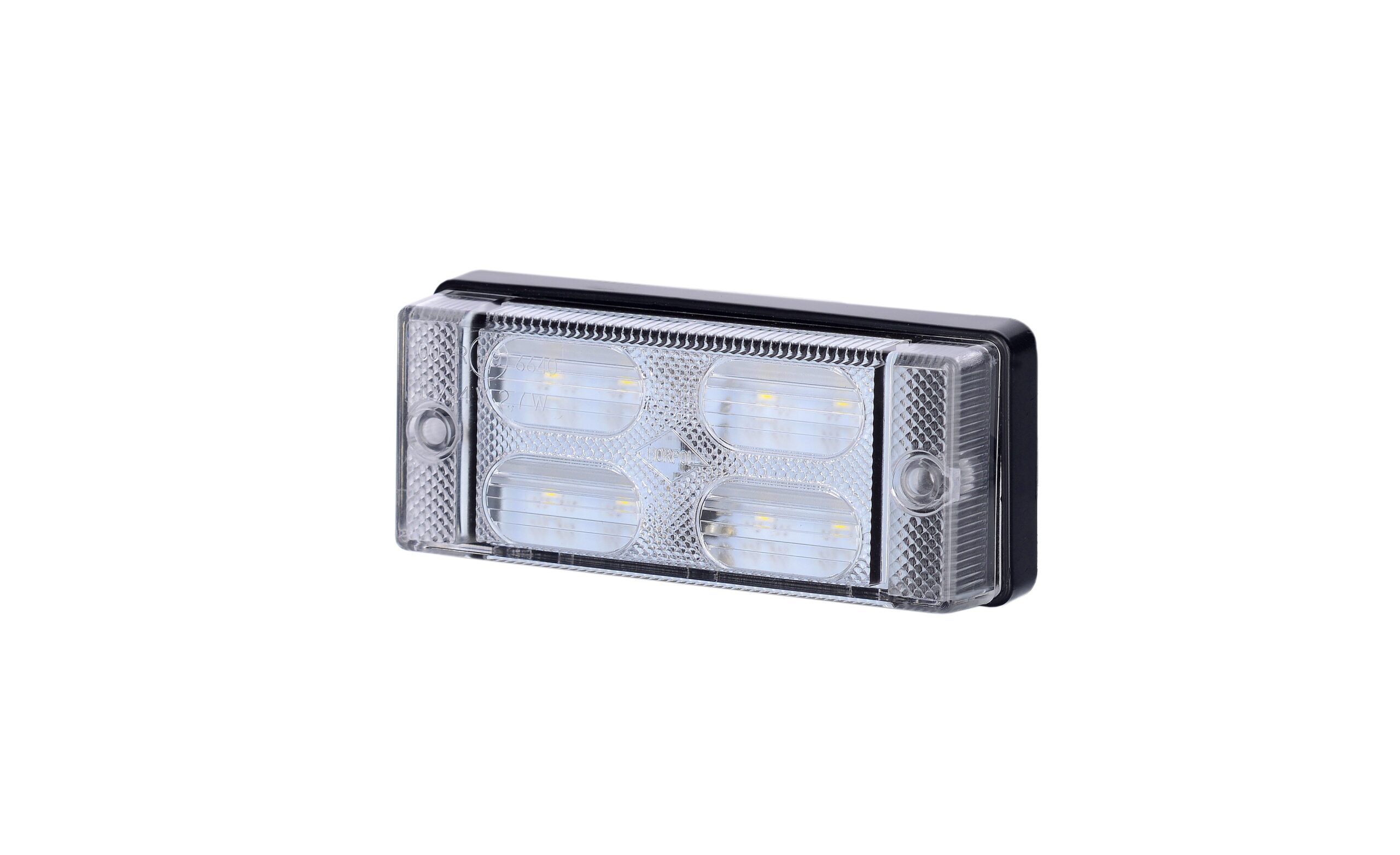 Horpol Lampă marșarier alb horpol dreptunghiular 12/24v