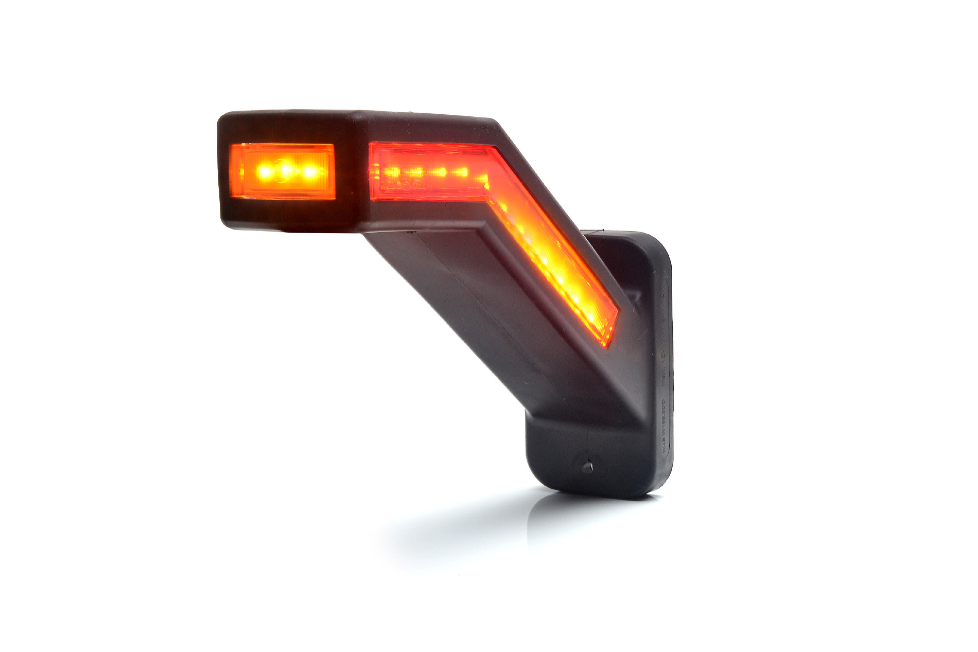 Lămpi de poziție și marcaj - Lampă marcaj stânga, WAS, oblică, LED 3 culori, cu semnalizare dinamică, fomcoshop.ro