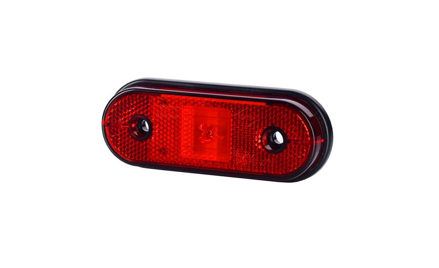 Lămpi de poziție și marcaj - Lampă poziție ovală, Horpol, roșie, aplicată, cu LED, fomcoshop.ro