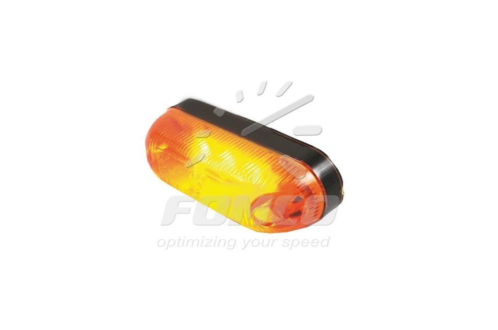Lămpi de poziție și marcaj - Lampă gabarit ovală, tehnologie LED, galben, alimentare 12/24V, fomcoshop.ro