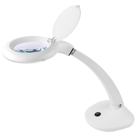 Fomco Lupă de birou cu iluminare led 3+12 dioptrii 6w