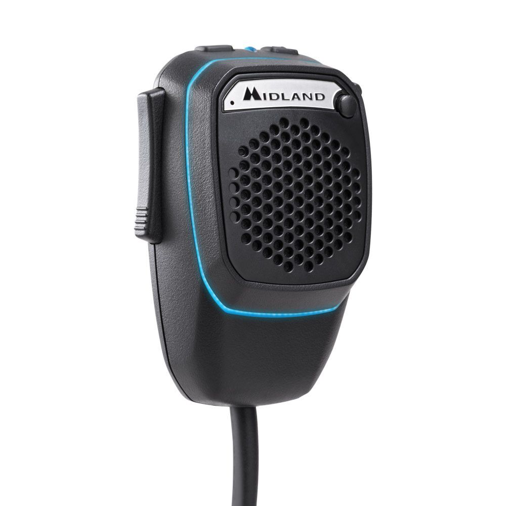 Accesorii stații radio CB și PMR - Microfon inteligent Midland Dual Mike, bluetooth, 4 pini, cu aplicație CB Talk, fomcoshop.ro