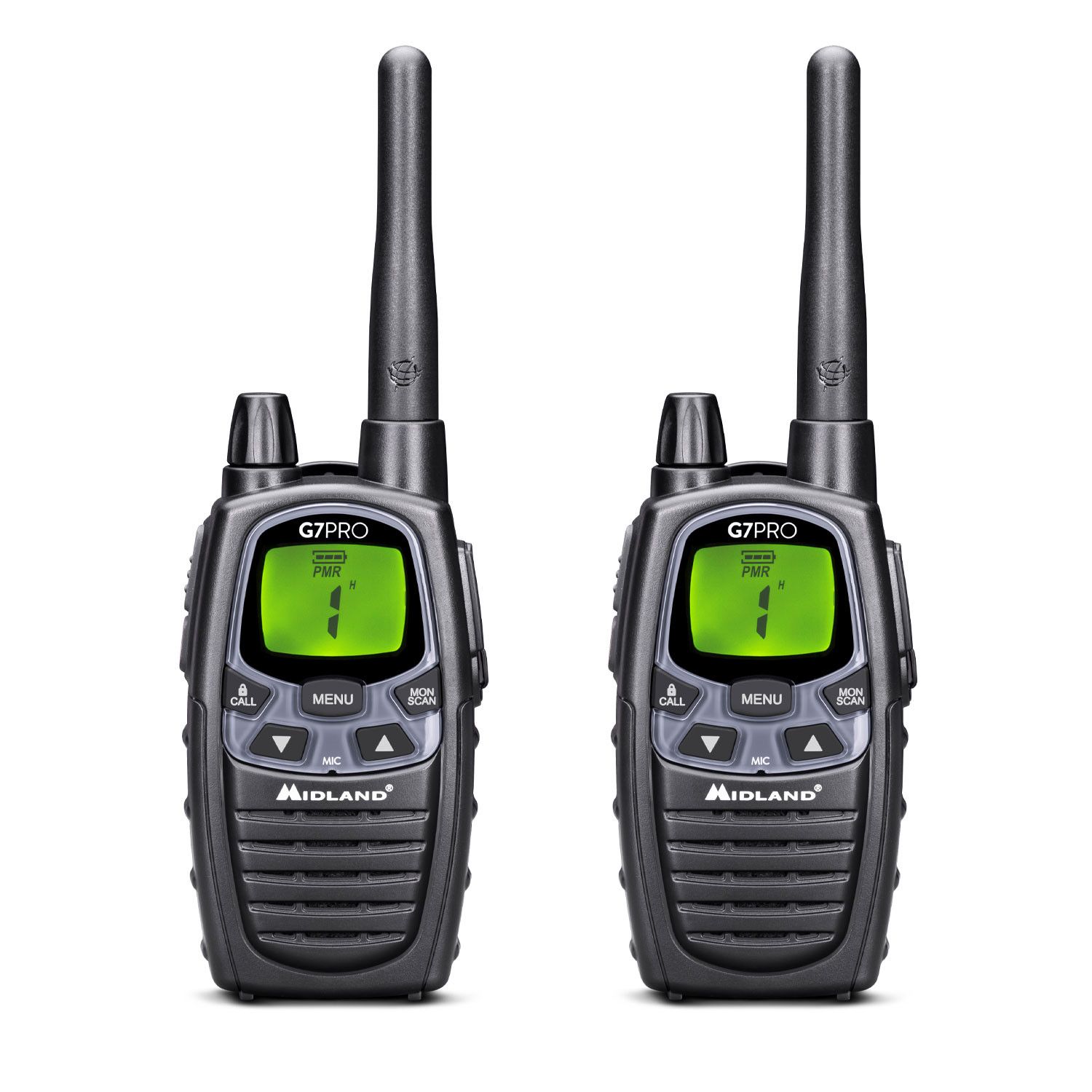 Stații radio CB și PMR - Set stație radio PMR portabilă Midland G7 PRO - 2 bucăți, fomcoshop.ro