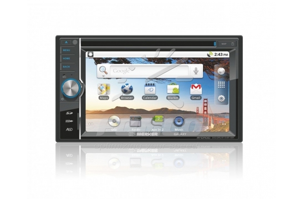 Electronice - Sistem multimedia 2DIN Merker Galaxy DVD, GPS, LCD 6.2″, 800x480 px, tuner radio PLL, cameră retrovizoare, fomcoshop.ro