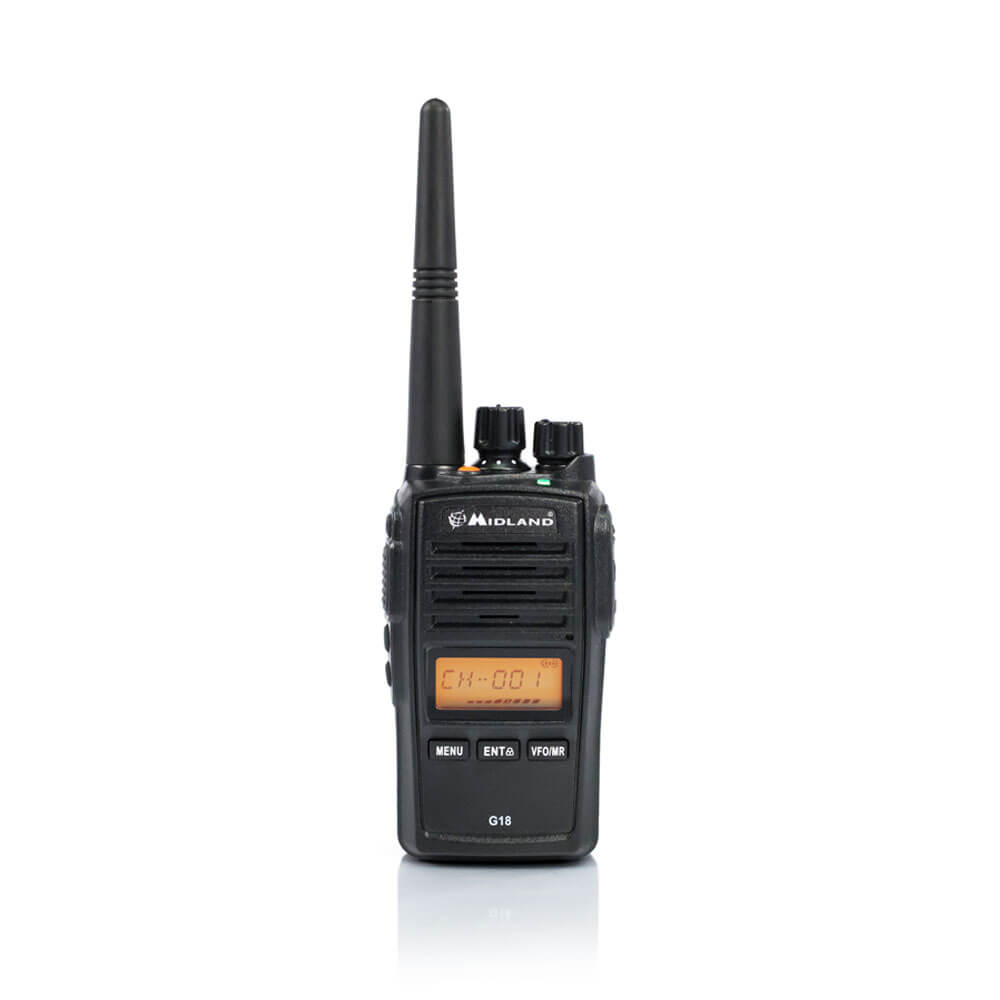 Stații radio CB și PMR - Stație radio portabilă PMR Midland G18, rezistentă la apă IP67, fomcoshop.ro