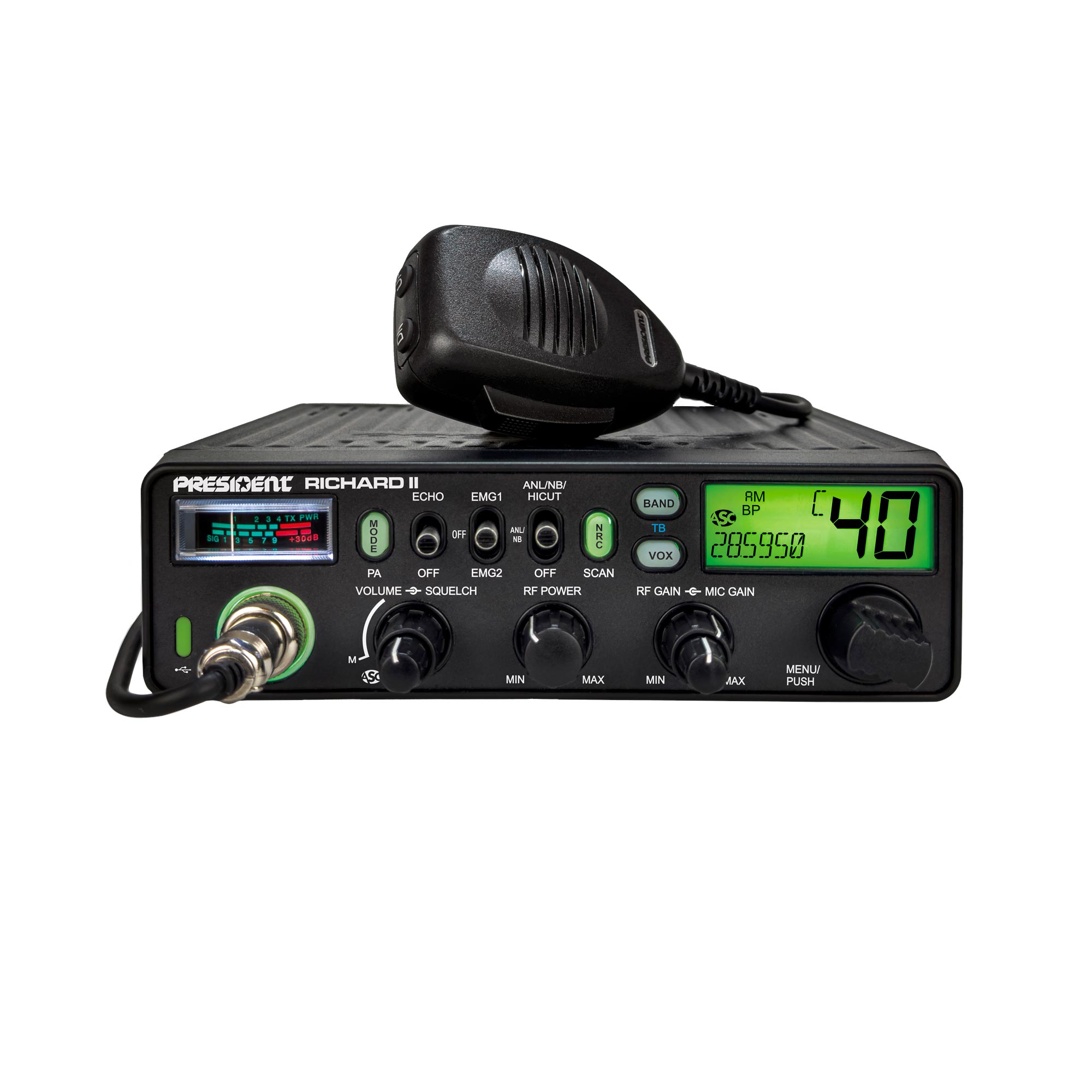President Stație radio president richard ii, am/fm, 12v