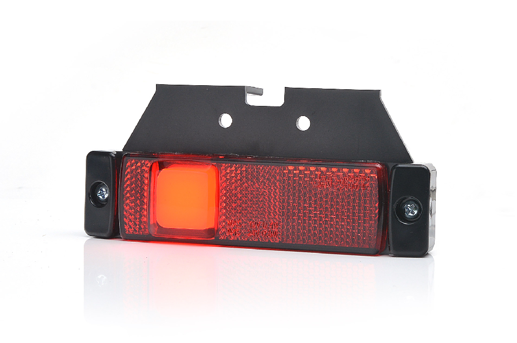 Lămpi de poziție și marcaj - Lampă gabarit reflectorizantă, WAŚ, LED roșu W45N 12/24V, fomcoshop.ro