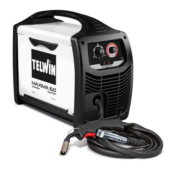 Aparat sudura MIG-MAG Telwin MAXIMA160SYNERGIC, 150 A, sarma otel 0.6-0.8 mm, cu accesorii