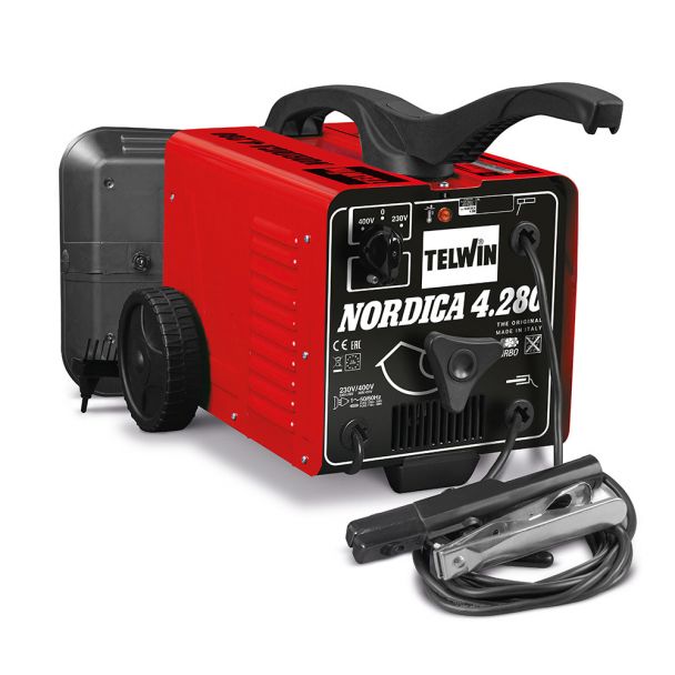 Aparat sudura MMA Telwin NORDICA4.280TURBO, 220 A, electrozi 2-5 mm, cu accesorii