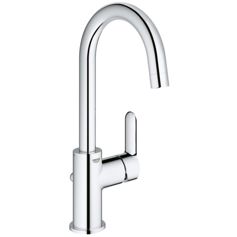 Baterie lavoar Grohe Bauedge cu pipa pivotanta si ventil pop-up, marime L