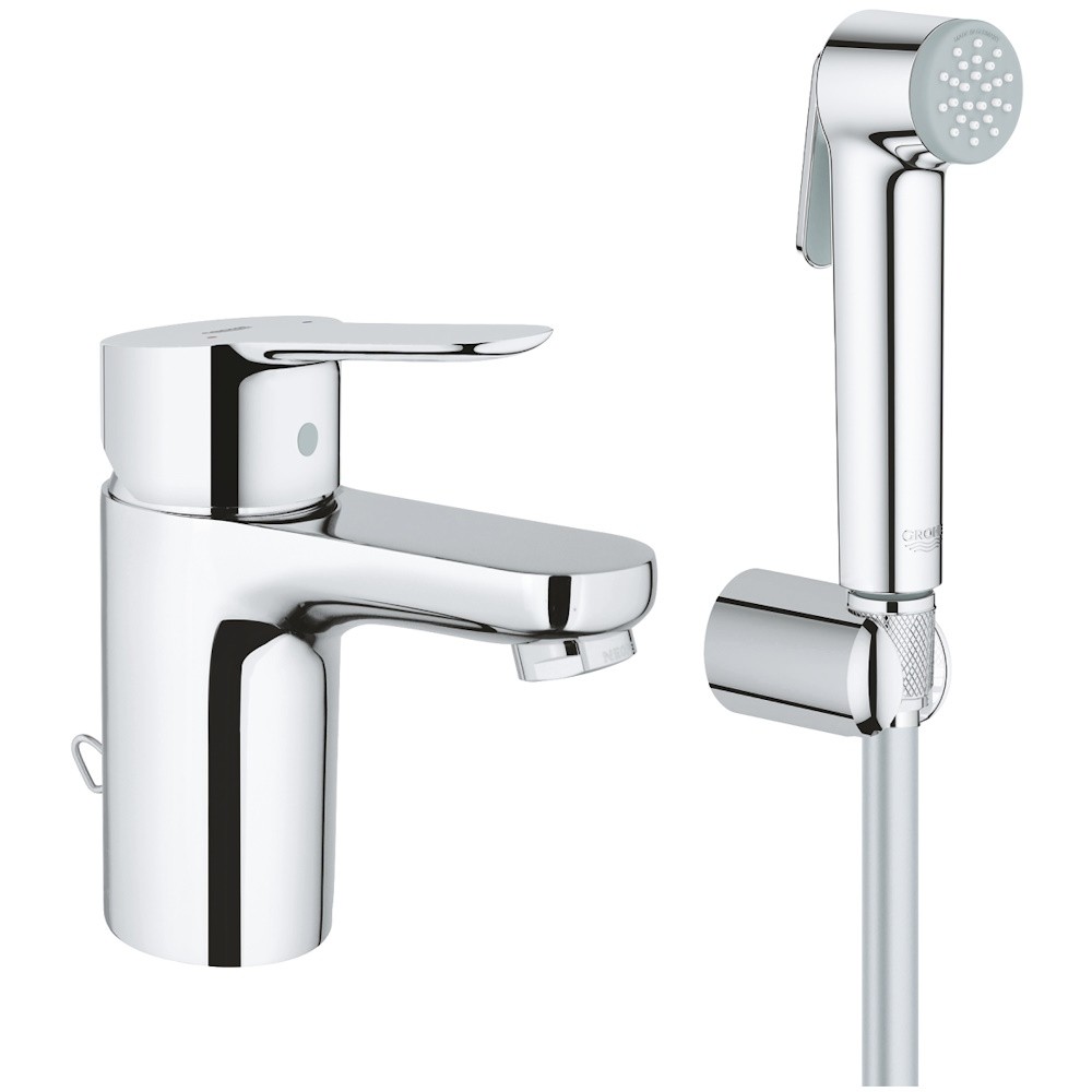 Baterie lavoar Grohe BauEdge S size, cu dus pentru igiena intima, fara ventil