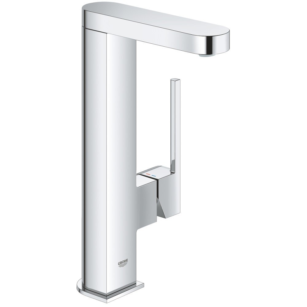 Baterie lavoar inalta Grohe Plus, cu dus extractibil marime L, ventil click-clack