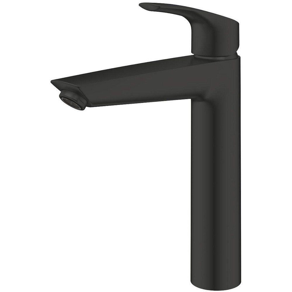 Baterie lavoar pe blat Grohe Eurosmart fara ventil marime XL negru mat
