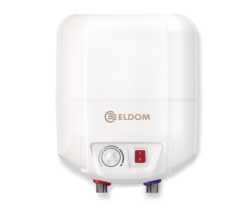 Boiler electric Eldom 7 litri, 1500 W, montare deasupra chiuvetei, email durabil de zirconiu si protectie catodica impotriva coroziunii 1500