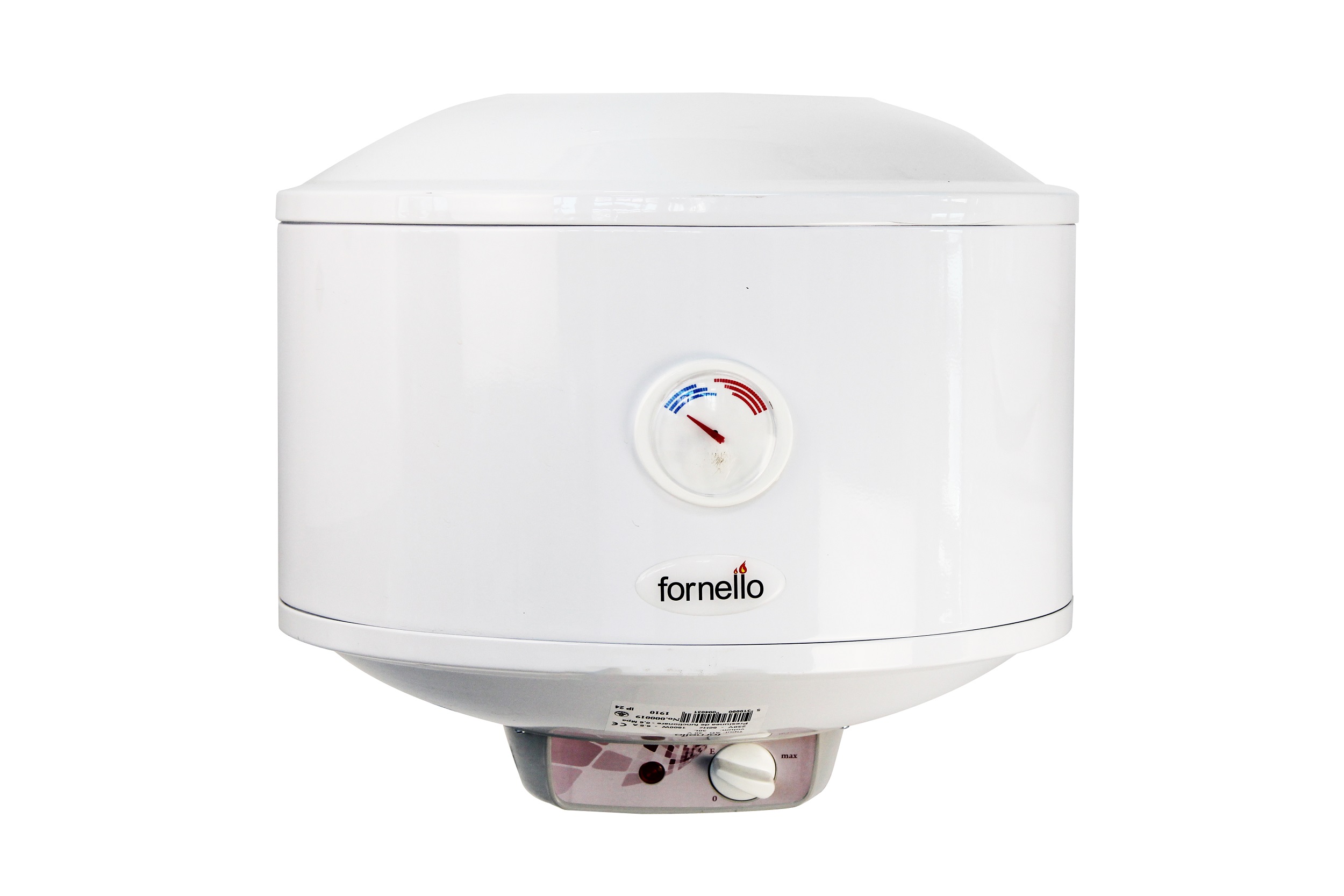 Boiler electric Fornello Titanium Plus 30 litri, 1500 watt, reglaj extern al temperaturii, emailat cu titan Fornello