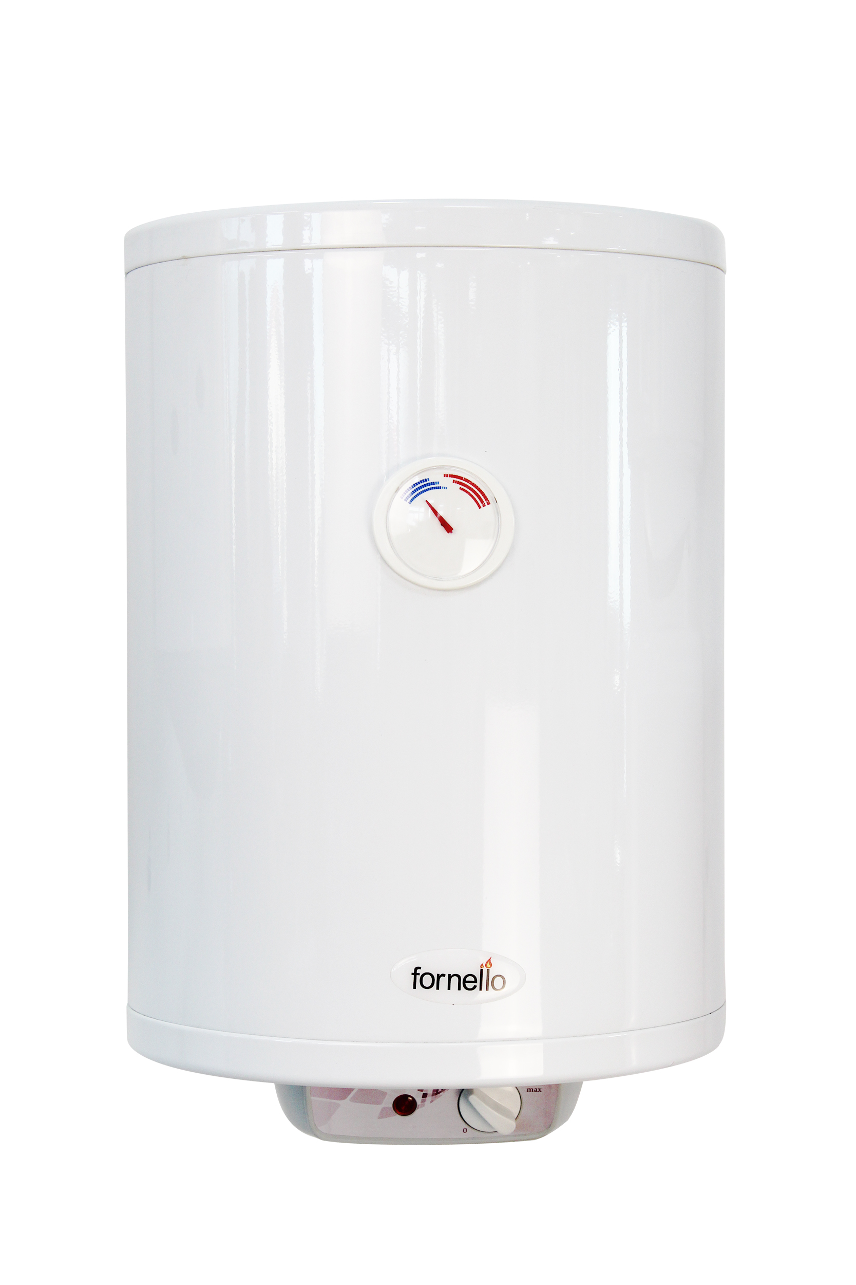 Boiler electric Fornello Titanium Plus SLIM 20 litri, 1500 watt, reglaj extern al temperaturii, emailat cu titan, diametru 360 mm, cablu, stecher si supapa de siguranta Fornello