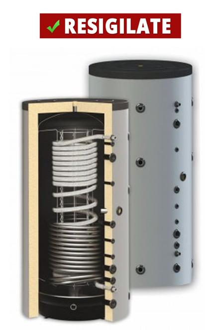 PRODUS RESIGILAT CU DEFECTE ESTETICE PERFECTA STARE DE FUNCTIONARE!!! Boiler igienic combinat SUNSYSTEM HYG BR 500 cu o serpentină 500 litri pentru producerea și depozitarea apei calde menajere igienice și încălzire