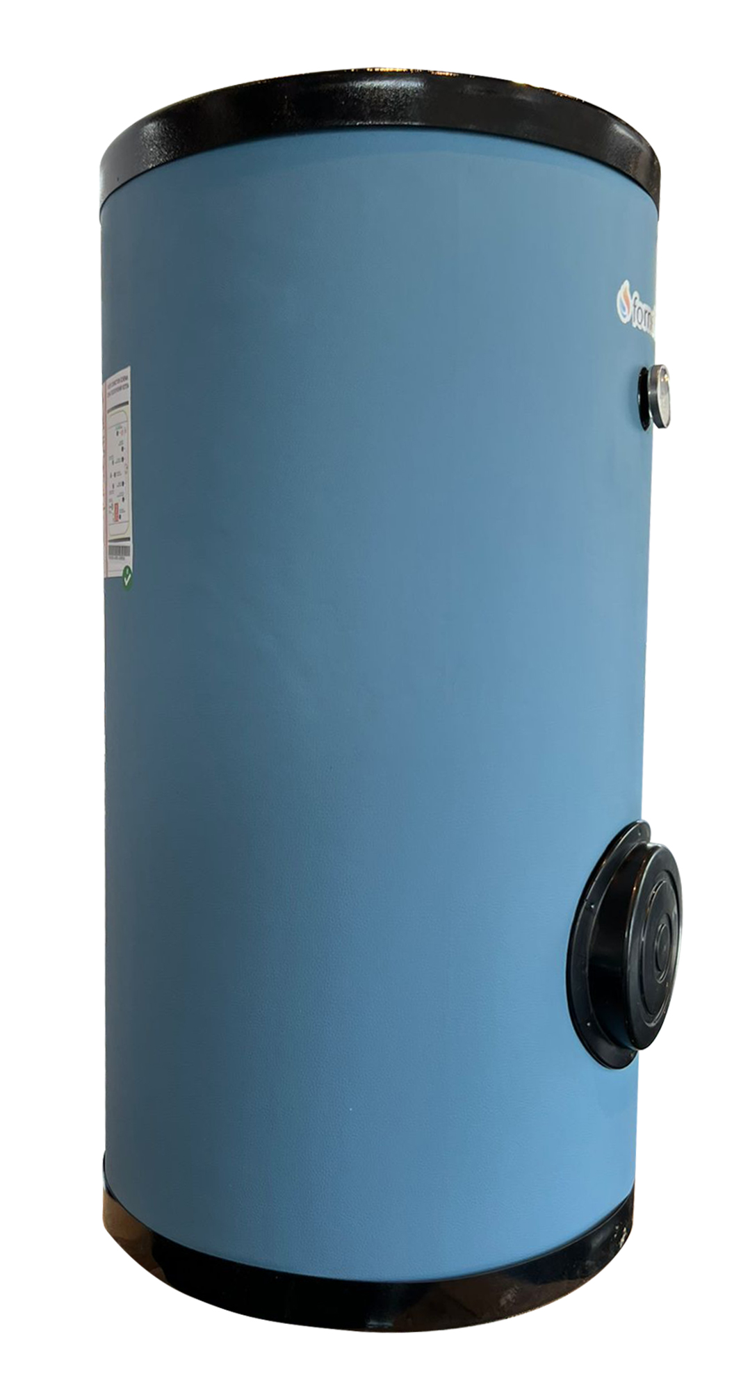 Boiler pentru pompa de caldura cu serpentina marita FORNELLO SOL HP 300 LT 1S montaj pe sol izolatie termica manta de protectie  flansa de vizitare