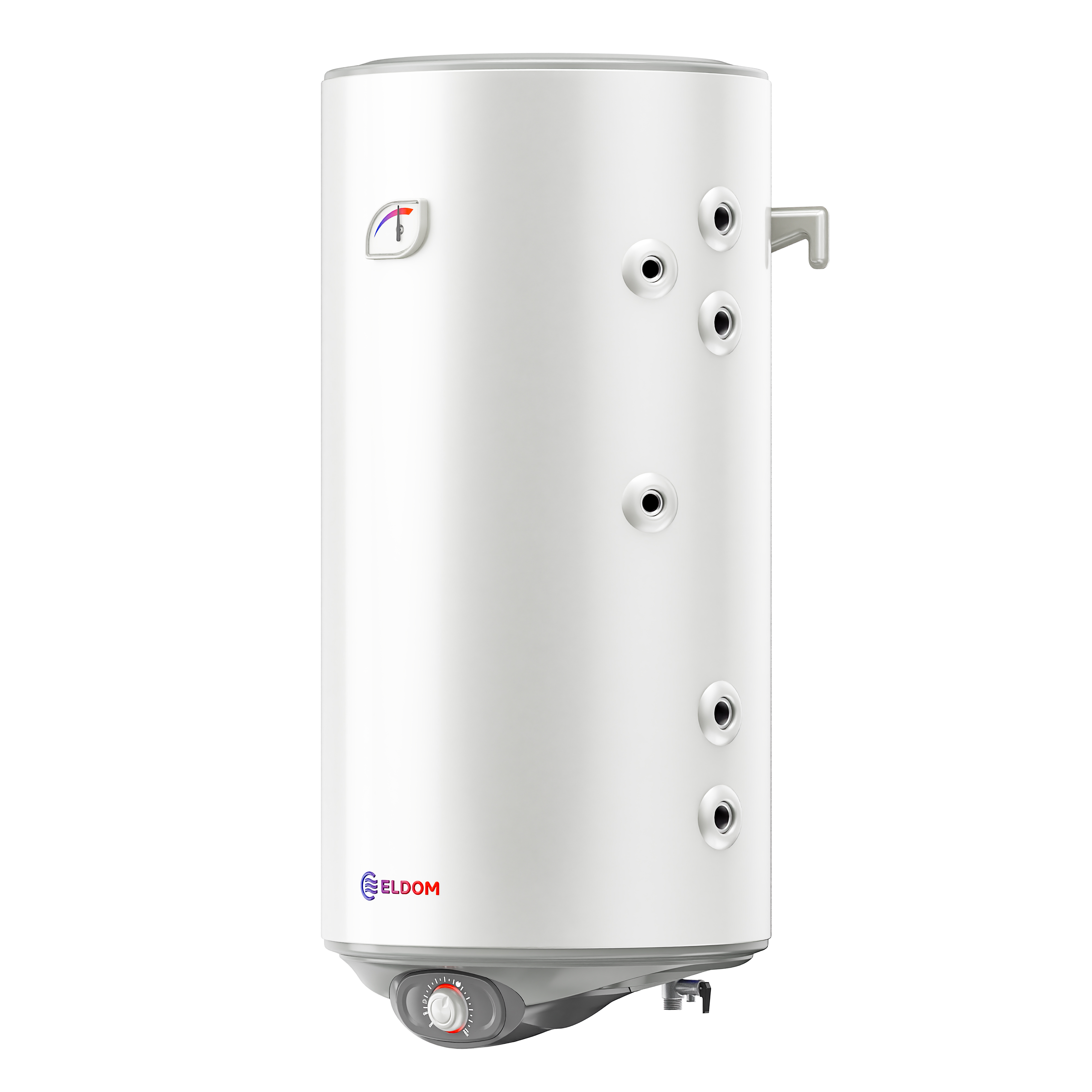 Boiler termoelectric cu 2 serpentine in paralel, Eldom GREEN LINE WVF10046FS21R, 100 Litri, 2 Kw, serpentine pe partea dreapta