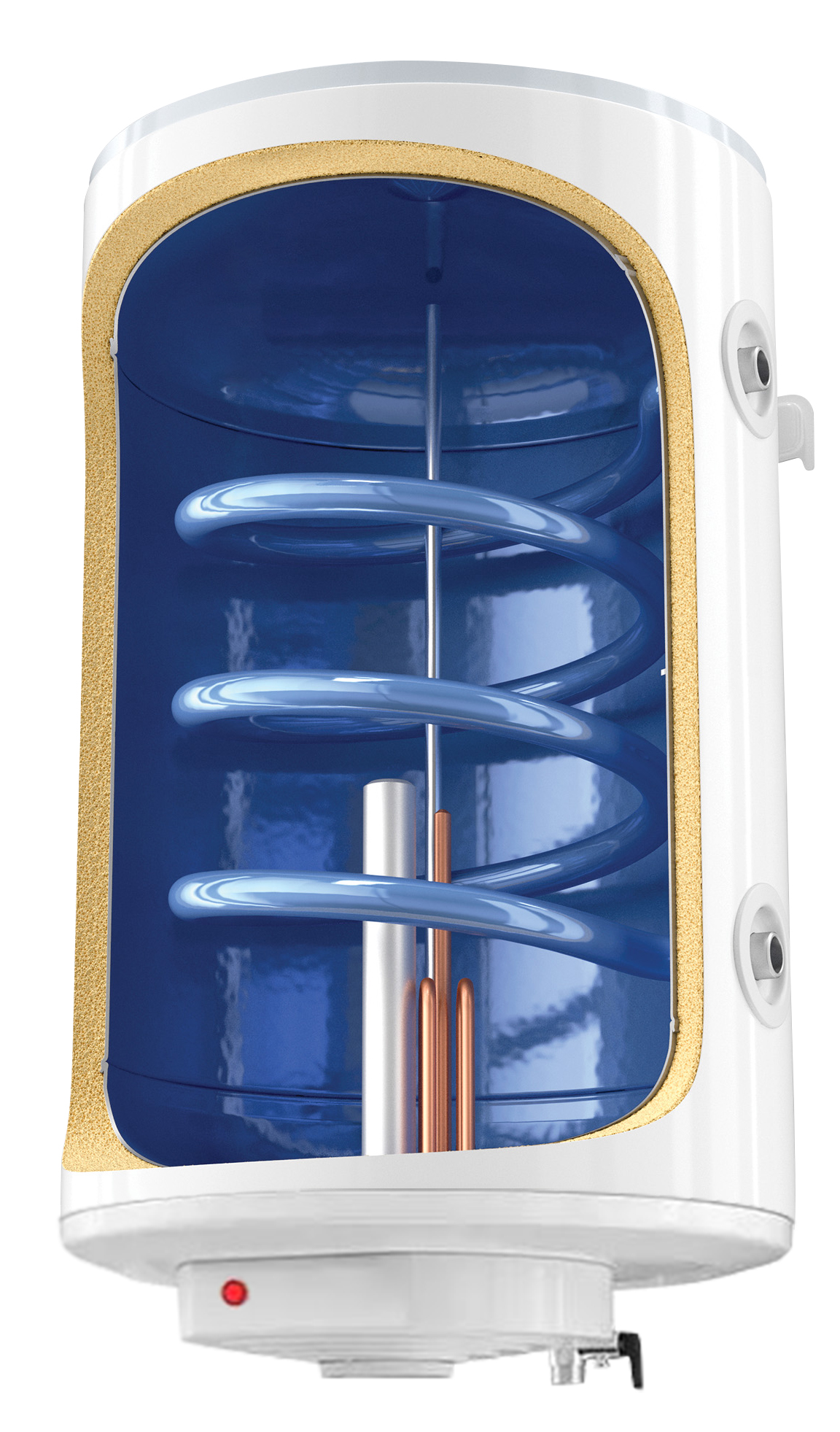 Boiler termoelectric cu o serpentina Fornello Optima GCVS 804415 D09 TR 1S 80 Litri 1500 watt reglaj extern al temperaturii poliuretan expandat