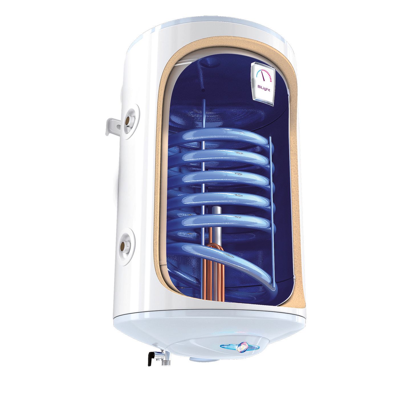Boiler termoelectric cu serpentina Tesy GCV9SL 1204420 B11 TSRCP 120 litri serpentina pe partea stanga 2000 W