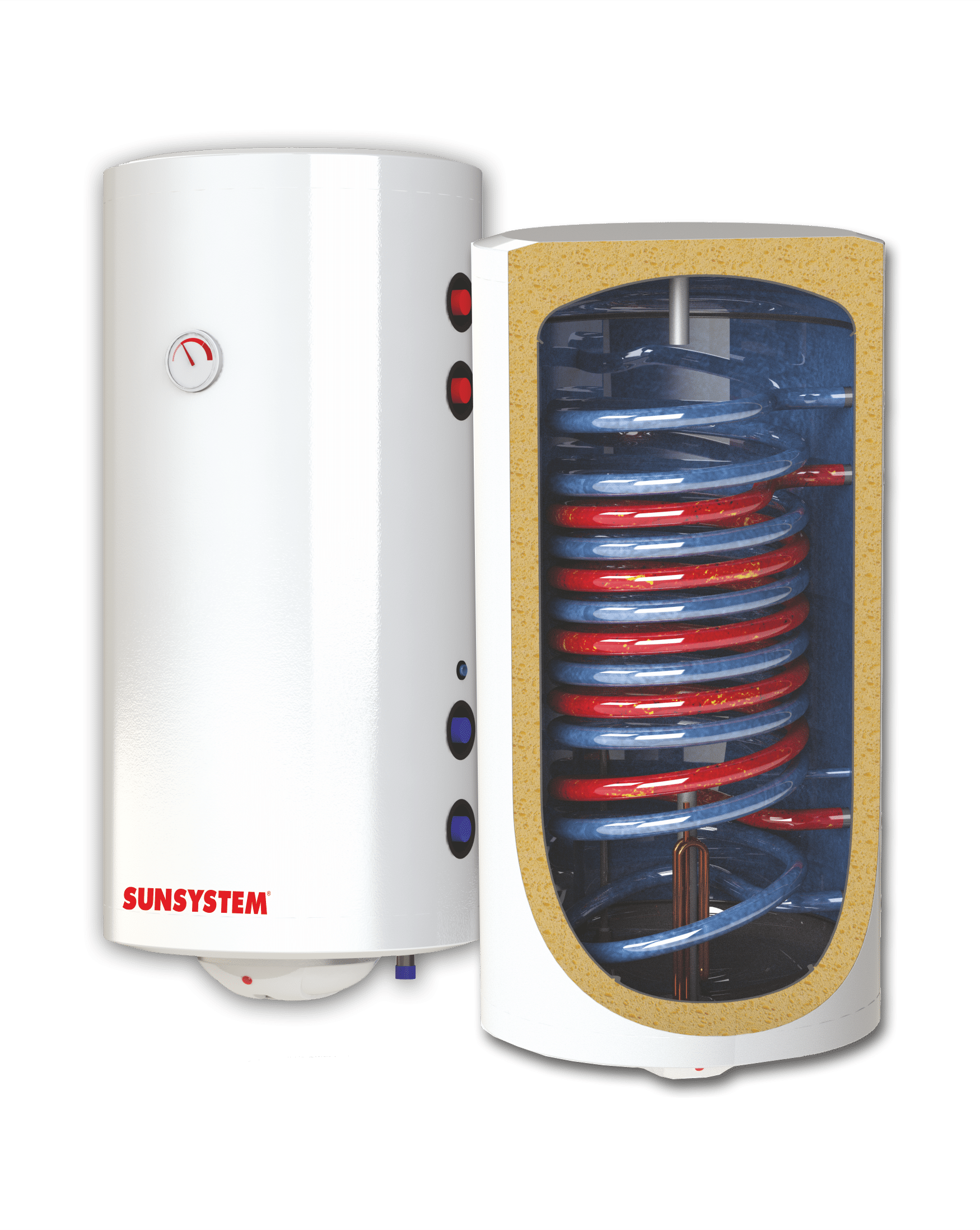 Boiler De Uz Casnic Sunsystem Bb Prl Cu Doua Serpentine